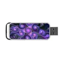 Abstract Pattern Fractal Wallpaper Portable Usb Flash (one Side) by Pakrebo