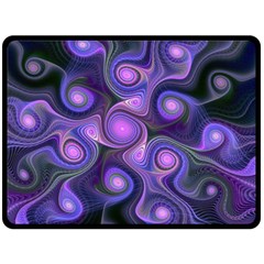 Abstract Pattern Fractal Wallpaper Double Sided Fleece Blanket (large)  by Pakrebo