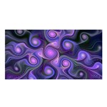 Abstract Pattern Fractal Wallpaper Satin Shawl Front