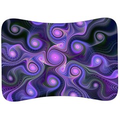 Abstract Pattern Fractal Wallpaper Velour Seat Head Rest Cushion by Pakrebo