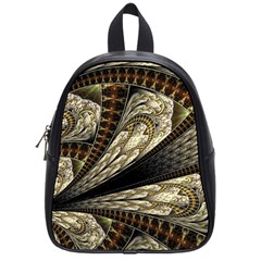 Fractal Abstract Pattern Spiritual School Bag (small) by Pakrebo