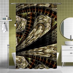 Fractal Abstract Pattern Spiritual Shower Curtain 48  X 72  (small)  by Pakrebo