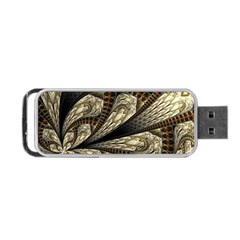 Fractal Abstract Pattern Spiritual Portable Usb Flash (one Side) by Pakrebo