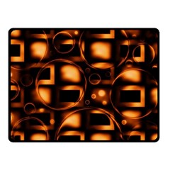 Bubbles Background Abstract Brown Fleece Blanket (small) by Pakrebo