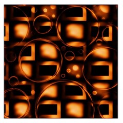 Bubbles Background Abstract Brown Large Satin Scarf (square) by Pakrebo