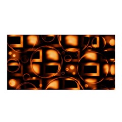 Bubbles Background Abstract Brown Satin Wrap by Pakrebo