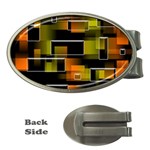 Pattern Wallpaper Background Money Clips (Oval)  Front