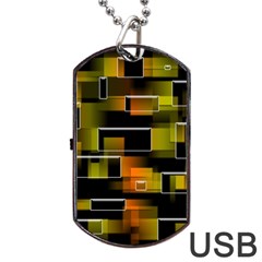 Pattern Wallpaper Background Dog Tag Usb Flash (one Side) by Pakrebo