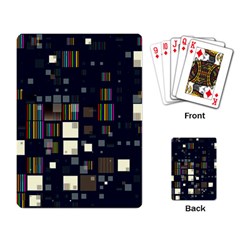 Blocks Pattern Rainbow Texture Playing Cards Single Design (rectangle) by Pakrebo