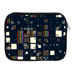 Blocks Pattern Rainbow Texture Apple iPad 2/3/4 Zipper Cases