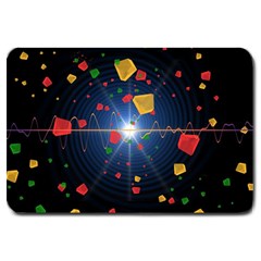 Technology Background Pattern Large Doormat 