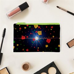 Technology Background Pattern Cosmetic Bag (xs) by Pakrebo