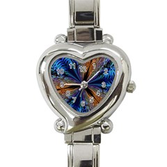 Abstract Background Kaleidoscope Heart Italian Charm Watch by Pakrebo