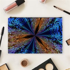 Abstract Background Kaleidoscope Cosmetic Bag (large) by Pakrebo