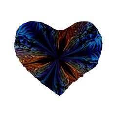 Abstract Background Kaleidoscope Standard 16  Premium Heart Shape Cushions by Pakrebo