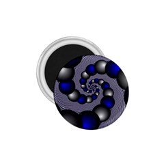 Balls Circles Fractal Silver Blue 1 75  Magnets by Pakrebo