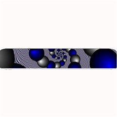 Balls Circles Fractal Silver Blue Small Bar Mats