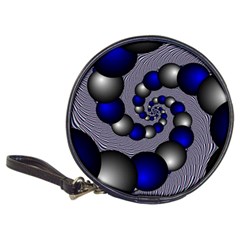 Balls Circles Fractal Silver Blue Classic 20-cd Wallets by Pakrebo