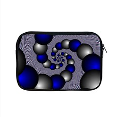 Balls Circles Fractal Silver Blue Apple Macbook Pro 15  Zipper Case by Pakrebo