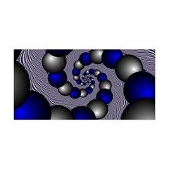 Balls Circles Fractal Silver Blue Yoga Headband by Pakrebo