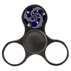 Balls Circles Fractal Silver Blue Finger Spinner by Pakrebo