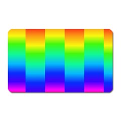 Rainbow Colour Bright Background Magnet (rectangular) by Pakrebo