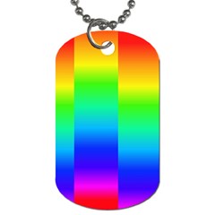 Rainbow Colour Bright Background Dog Tag (two Sides) by Pakrebo