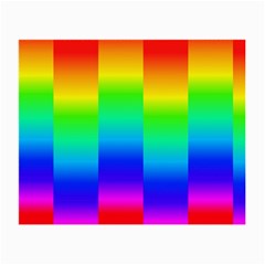 Rainbow Colour Bright Background Small Glasses Cloth (2 Sides) by Pakrebo