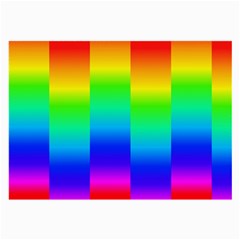 Rainbow Colour Bright Background Large Glasses Cloth (2 Sides) by Pakrebo