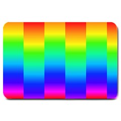 Rainbow Colour Bright Background Large Doormat 