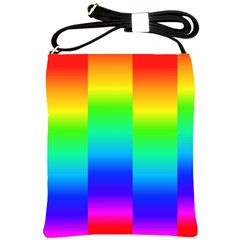 Rainbow Colour Bright Background Shoulder Sling Bag by Pakrebo