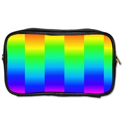 Rainbow Colour Bright Background Toiletries Bag (two Sides) by Pakrebo