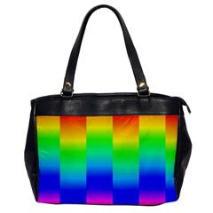 Rainbow Colour Bright Background Oversize Office Handbag by Pakrebo