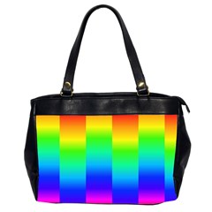 Rainbow Colour Bright Background Oversize Office Handbag (2 Sides) by Pakrebo