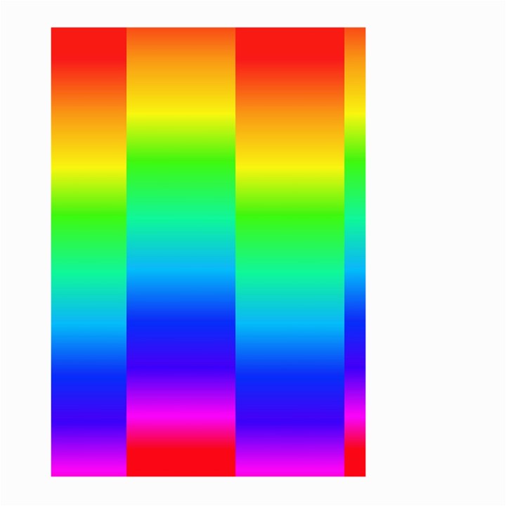 Rainbow Colour Bright Background Large Garden Flag (Two Sides)