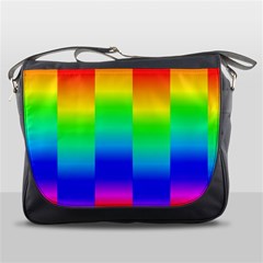 Rainbow Colour Bright Background Messenger Bag by Pakrebo