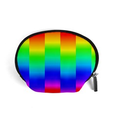 Rainbow Colour Bright Background Accessory Pouch (small) by Pakrebo