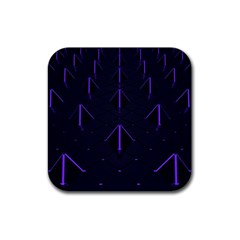 Futuristic Pyramids Perspective Rubber Coaster (square)  by Pakrebo