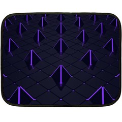 Futuristic Pyramids Perspective Fleece Blanket (mini) by Pakrebo