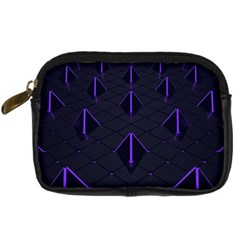 Futuristic Pyramids Perspective Digital Camera Leather Case by Pakrebo