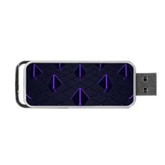 Futuristic Pyramids Perspective Portable Usb Flash (one Side) by Pakrebo