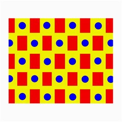 Pattern Design Backdrop Red Blue Yellow Small Glasses Cloth (2 Sides) by Pakrebo