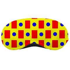 Pattern Design Backdrop Red Blue Yellow Sleeping Mask by Pakrebo