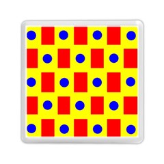 Pattern Design Backdrop Red Blue Yellow Memory Card Reader (square) by Pakrebo