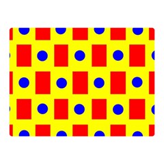 Pattern Design Backdrop Red Blue Yellow Double Sided Flano Blanket (mini)  by Pakrebo