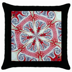 Kaleidoscope Background Bottles Throw Pillow Case (black) by Pakrebo