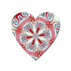 Kaleidoscope Background Bottles Heart Magnet by Pakrebo