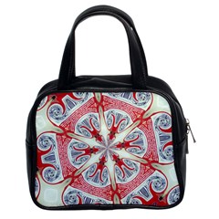 Kaleidoscope Background Bottles Classic Handbag (two Sides) by Pakrebo