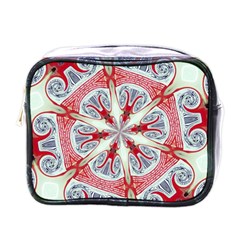 Kaleidoscope Background Bottles Mini Toiletries Bag (one Side) by Pakrebo