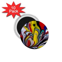 Abstract Colorful Illusion 1 75  Magnets (10 Pack)  by Pakrebo